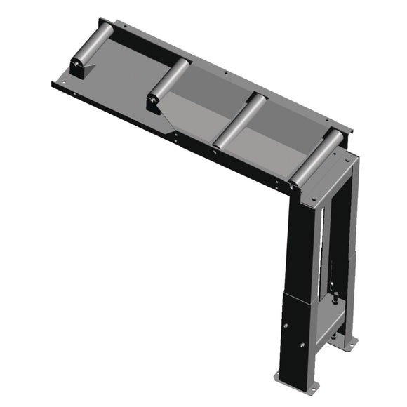 Connection roller conveyor for 60 ° cuts