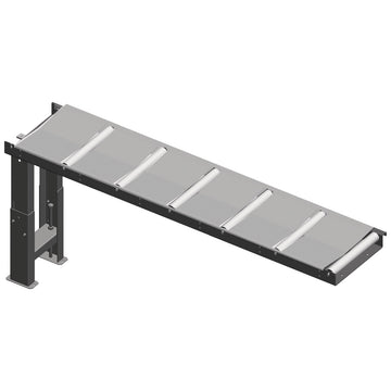 Roller conveyor 2000 x 390 mm, 350 kg/m