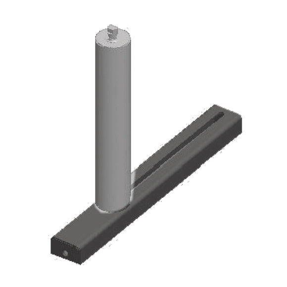 Lateral guide roller 200 mm, movable
