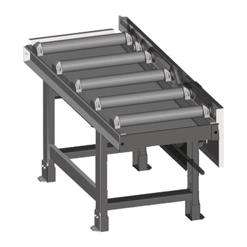 Roller conveyor 2000 x 600 mm, motorized