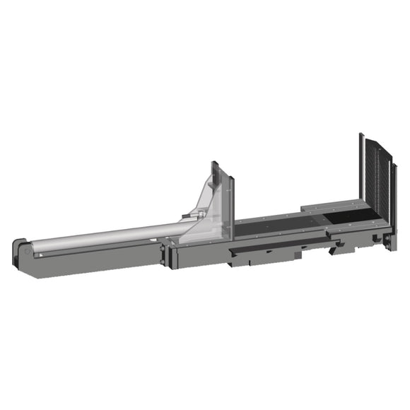 Hydraulic vice behind the cut