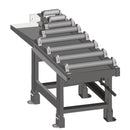 Roller conveyor 2000 x 520 mm, discharge side, motorized, for 60 ° cuts-1