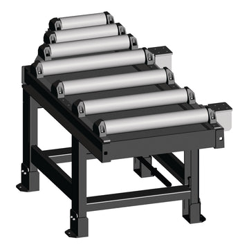 Roller conveyor 2000 x 800 mm, discharge side