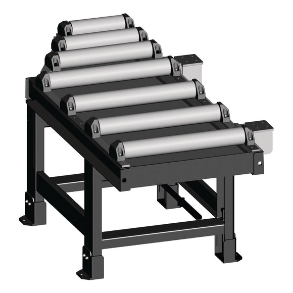 Roller conveyor 2000 x 800 mm, discharge side