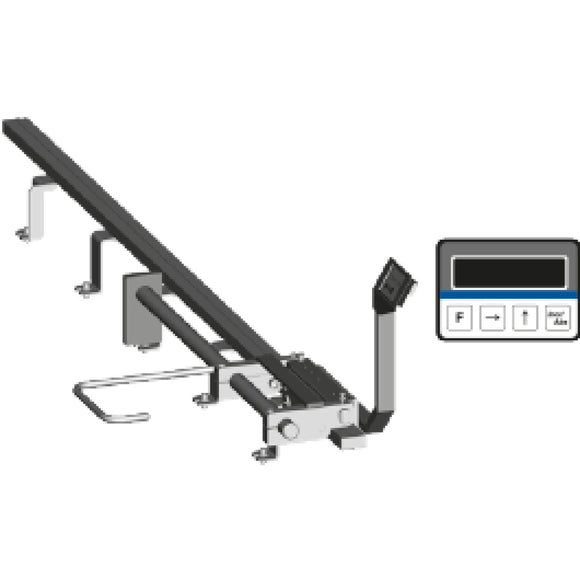 Stop carriage for system with digital display