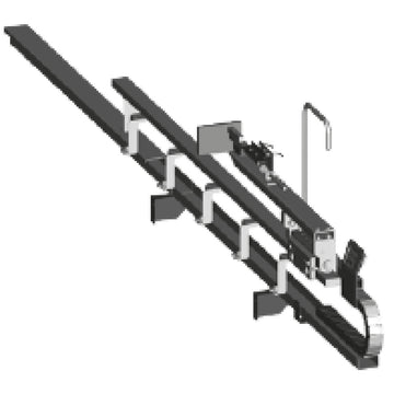 Stop carriage electromechanical system for motor. roller conveyor