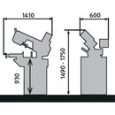 Manual swing frame metal band saw BMBS 220 x 250 H-G-3