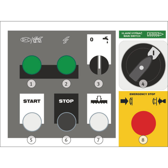 Hydraulic swing frame metal band saw BMBS 230 x 280 H-DG