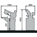 Hydraulic swing frame metal band saw BMBS 260 x 280 H-DG-2