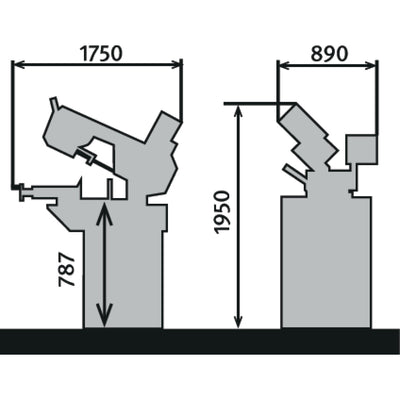 Hydraulic swing frame metal band saw BMBS 260 x 280 H-DG - 0