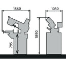 Semi-automatic tilting frame metal band saw BMBS 230 x 280 HA-DG-3