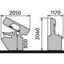 Semi-automatic swing frame metal band saw BMBS 300 x 320 HA-DG-6