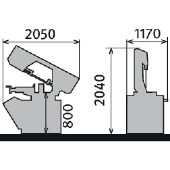 Semi-automatic swing frame metal band saw BMBS 300 x 320 HA-DG