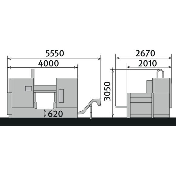 Semiautomatic two-column horizontal metal band saw HMBS 700 x 750 HA X