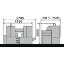 Automatic two-column horizontal metal band saw HMBS 700 x 750 CNC X-6
