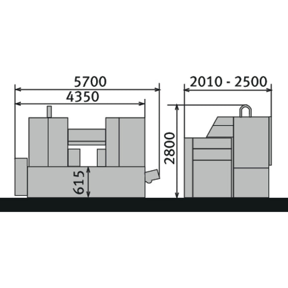 Automatic two-column horizontal metal band saw HMBS 700 x 750 CNC X