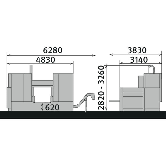 Fully automatic two-column horizontal metal band saw HMBS 850 x 1000 CNC X