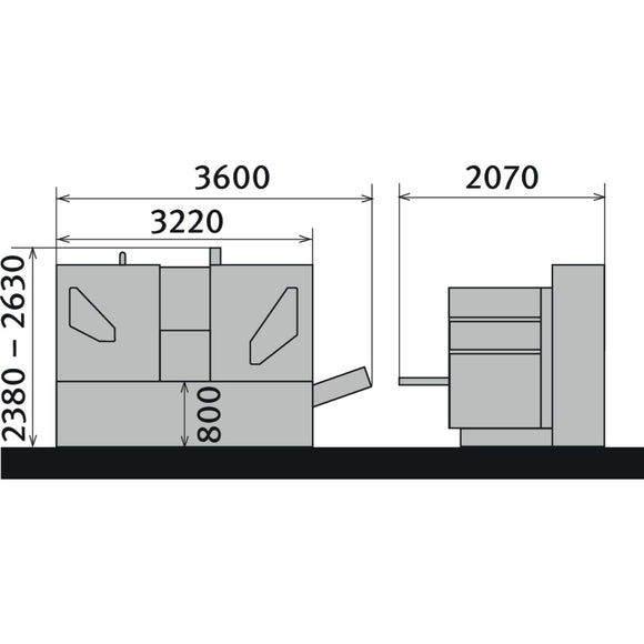 Fully automatic two-column horizontal metal band saw HMBS 4000 CNC X