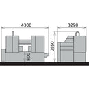 Horizontal metal band saw HMBS 540 CNC X 2000 CALIBER-7