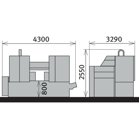 Horizontal metal band saw HMBS 540 CNC X 2000 CALIBER