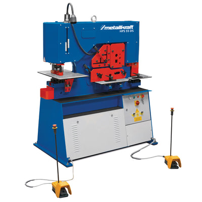 Hydraulic sectional steel shears / punching machine HPS 55 DS