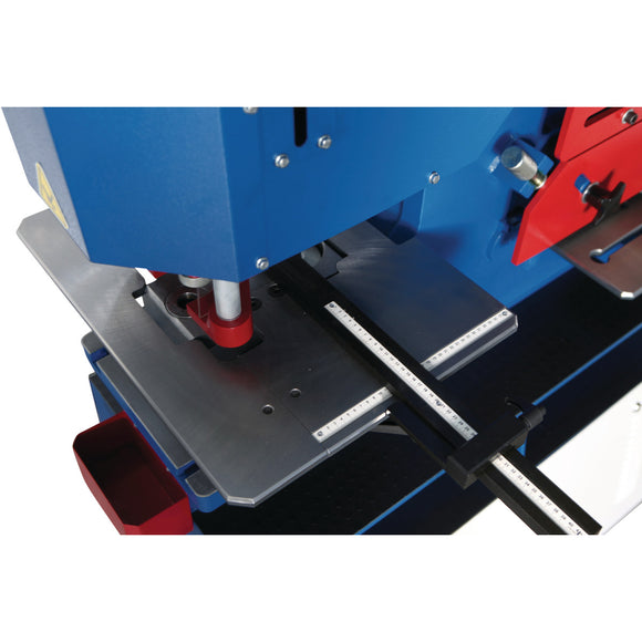 Hydraulic sectional steel shears / punching machine HPS 85 DS