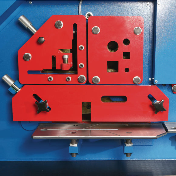 Hydraulic sectional steel shears / punching machine HPS 85 DS