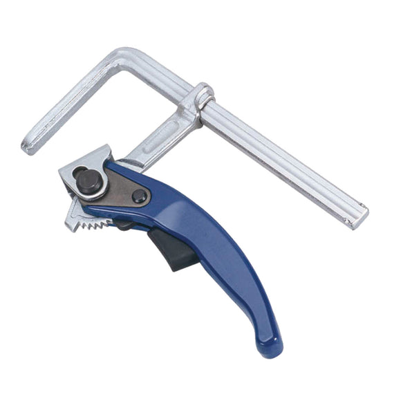 Quick release clamp for guide rail