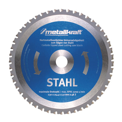 Saw blade for steel Ø 230 x 2.0 x 25.4 mm T48