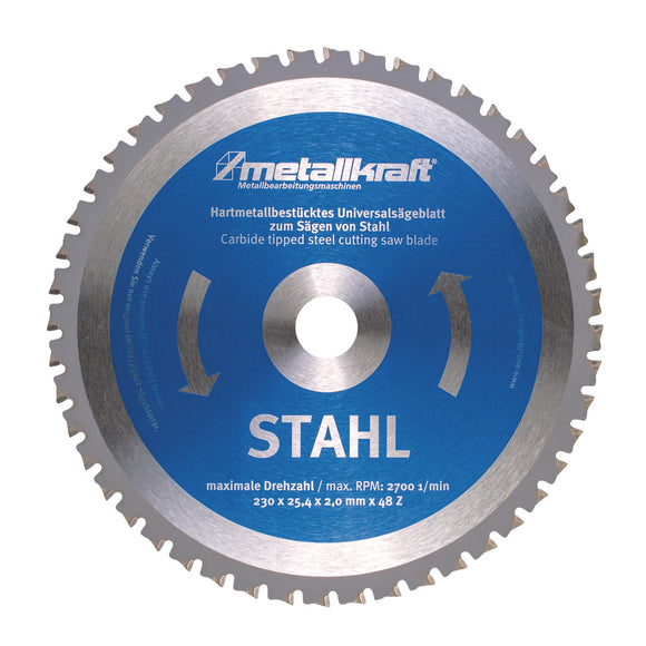 Saw blade for steel Ø 230 x 2.0 x 25.4 mm T48