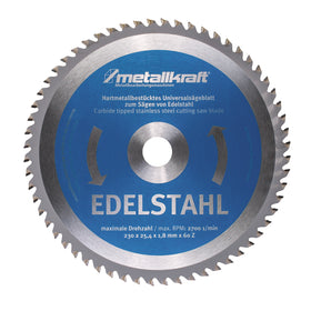 Saw blade for stainless steel Ø 230 x 1.8 x 25.4 mm