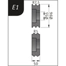 Bending rollers Typ E1, Ø 96 x 55 x 50 mm, R 7.5 / 5 mm-1
