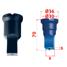 Square punch No.2 10 mm