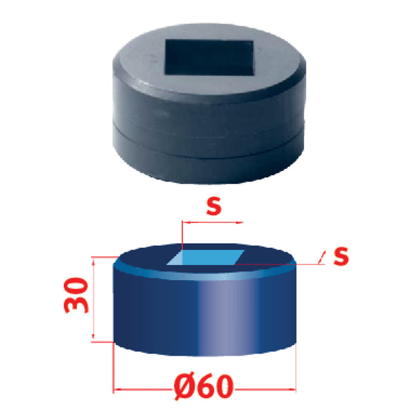 Square die No.60 26.2 mm