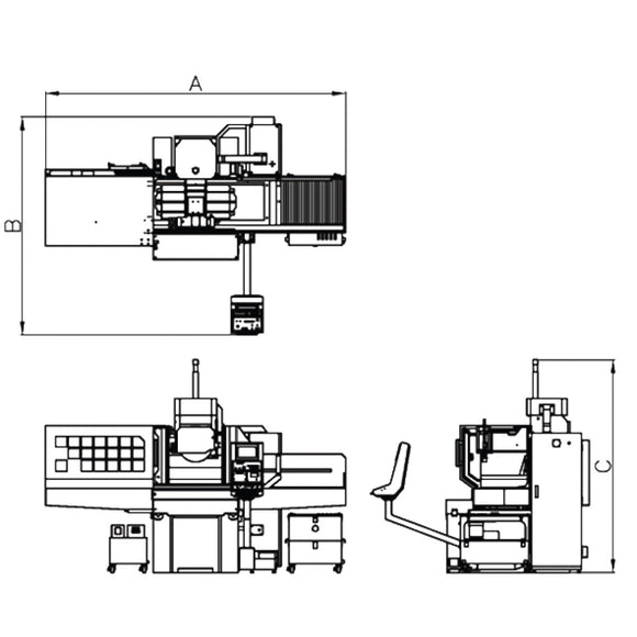 Precision surface grinding machine FSM 2550 PRO