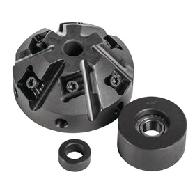 Milling head and guide roller 45°