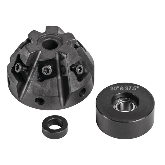 Milling head and guide roller 30°