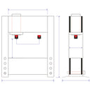 Fully hydraulic workshop press WPP 200 VH-5