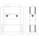 Fully hydraulic workshop press WPP 300 VH-5