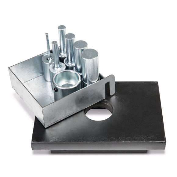 6-piece printing mandrel set with perforated plate WPP 15