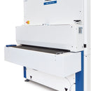 Feed belt cleaning by brush-1