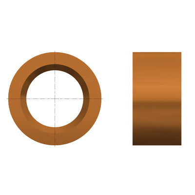 Feed roller without rim Ø 120 mm, width 60 mm without rim