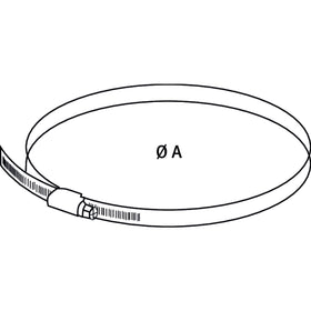 Hose clamp Ø 140-160 mm - 0