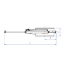 Pneumatic gate valve Ø140 24 V-2