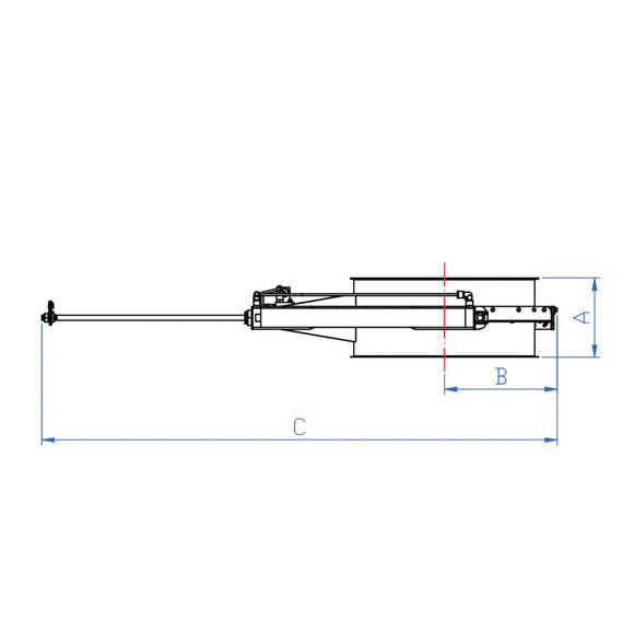 Pneumatic gate valve Ø140 24 V
