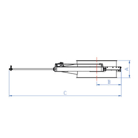 Pneumatic gate valve Ø160 24 V - 0