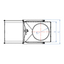 Pneumatic gate valve Ø100 24 V-3