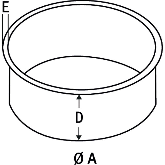 Hose connection piece Ø 120 mm