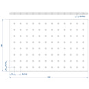 Table top 120x80 cm, HPL perforated grid plate Ø20 mm-2