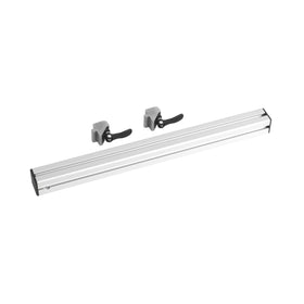 Stop rail 500 mm with two clamping angles